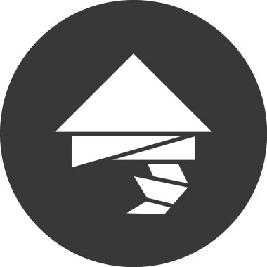 yön simgesi, basit vektör illüstrasyonu