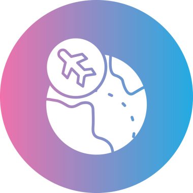 Seyahat simgesinin vektör illüstrasyonu