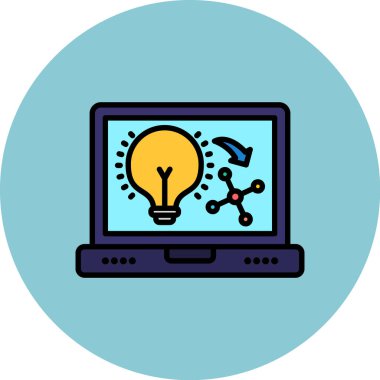 fikir yaratıcı vektör simgesi