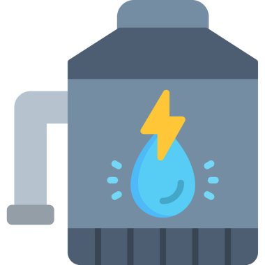 Su musluğu. Basit resimleme