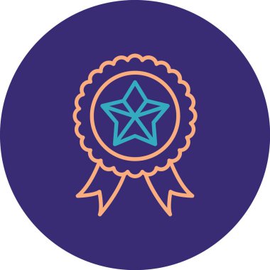 Rozet. Web simgesi basit illüstrasyon