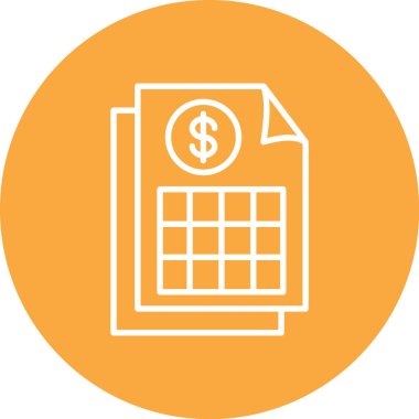 Dolar. Web simgesi basit illüstrasyon