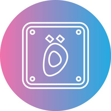 Modern b simgesinin vektör illüstrasyonu