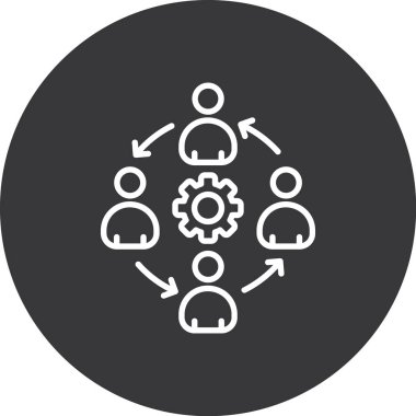 İş simgesinin vektör illüstrasyonu