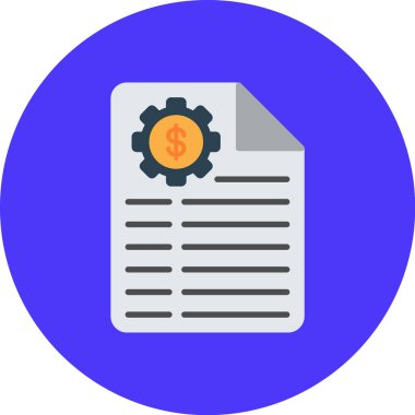 Web, mobil uygulama için işletme yönetimi simgesi. düz vektör illüstrasyonu,