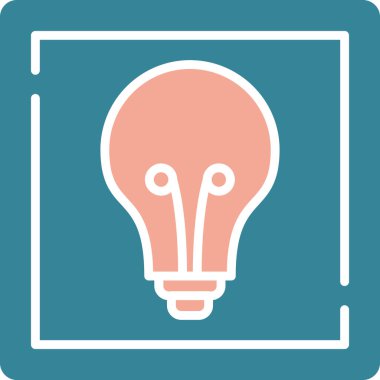 Ampul Simgesi, Vektör illüstrasyonu