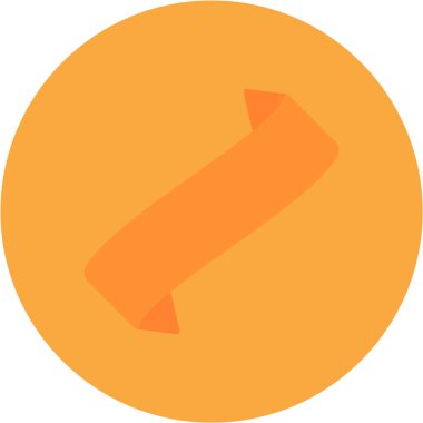 Düz biçimli ok yönü simgesi