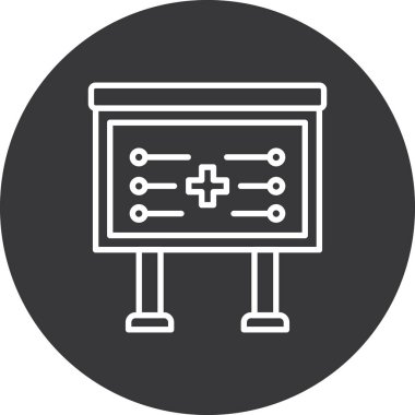 Bir bilgisayar simgesinin vektör illüstrasyonu