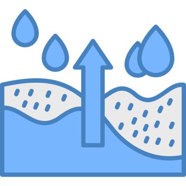 Su damlaları ikon vektör illüstrasyonu