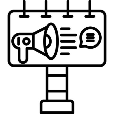 hoparlör simgesi, basit vektör çizim