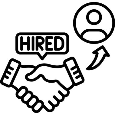 İş tokalaşma ikonu. Beyaz arkaplanda izole edilmiş web tasarımı için iş anlaşması vektör simgesi