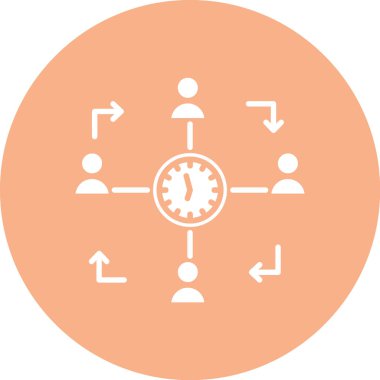 iş yönetimi simgesi vektör illüstrasyonu