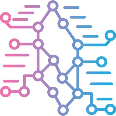 Molekül simgesi, vektör çizimi