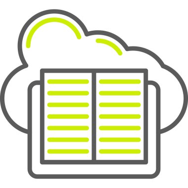 veri bulutu. Web simgesi basit tasarım