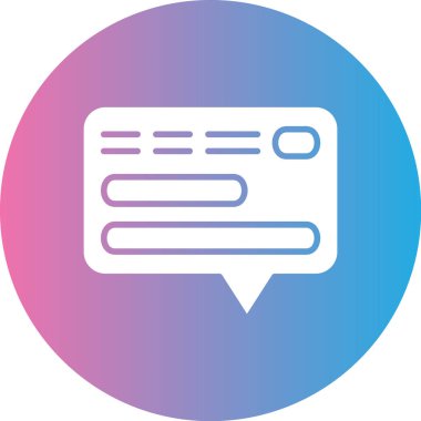 konuşma kabarcığı vektör çizimi