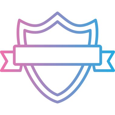 Rozet Web simgesi basit illüstrasyon