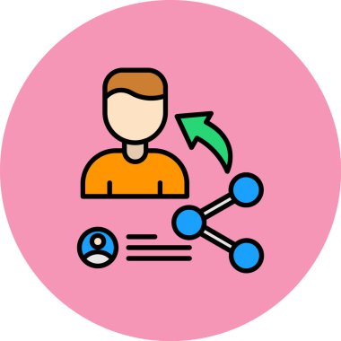 Dizüstü bilgisayarı olan bir adamın vektör çizimi