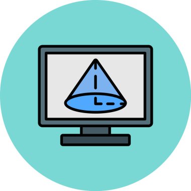 bilgisayar simgesi vektör illüstrasyonu