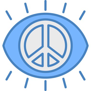 Göz. Web simgesi basit illüstrasyon