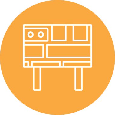 Modern simgenin vektör illüstrasyonu