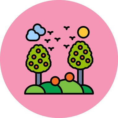 Vektör Ağacı Simgesi illüstrasyonu