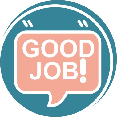 iyi iş renkli vektör simgesi