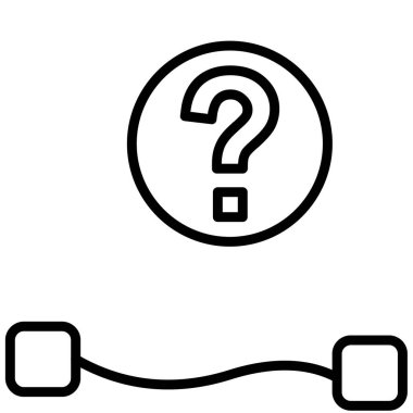 soru işareti simgesi, vektör illüstrasyonu