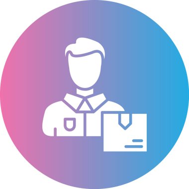 Çantalı bir adamın vektör çizimi