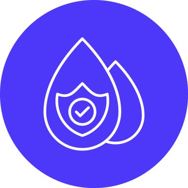 Su damlası. Basit resimleme