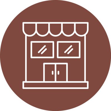 dükkan simgesi vektör illüstrasyonu