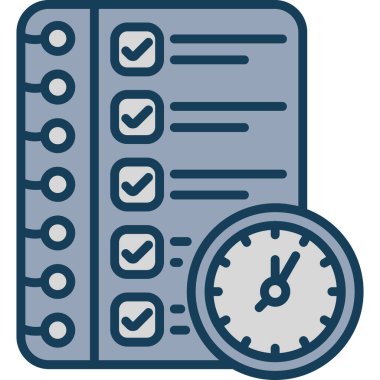 Kontrol listesi. Web simgesi basit illüstrasyon