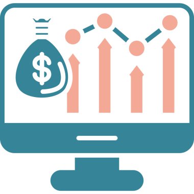 Dolar simgesi. vektör illüstrasyonu