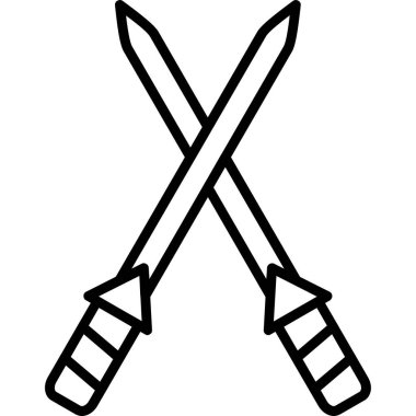 bıçak simgeyi çaprazladı