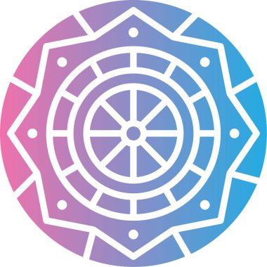 Mandala vektör simgesi. resimleme tasarımı