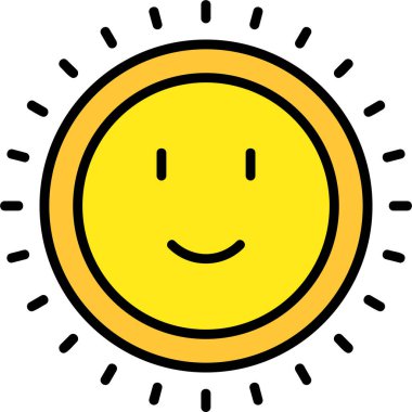 Hava durumu. Web simgesi basit illüstrasyon