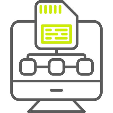 dizüstü bilgisayar simgesi, vektör illüstrasyonu basit tasarım