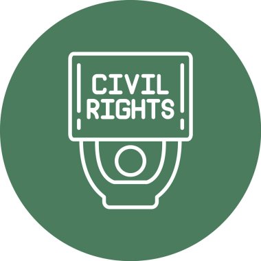 medeni haklar vektörü simgesi