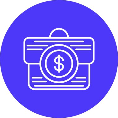 Para için. Web simgesi basit illüstrasyon