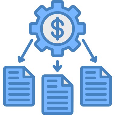 Ağ & ağı için iş yönetimi düz simgesi