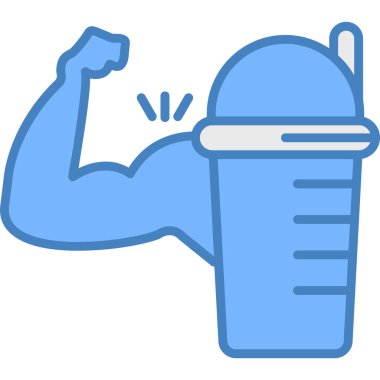 Dambılı ve proteinli güçlü bir adam.