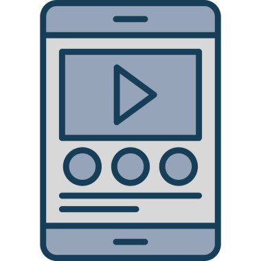 Cep telefonu. Web simgesi basit tasarım