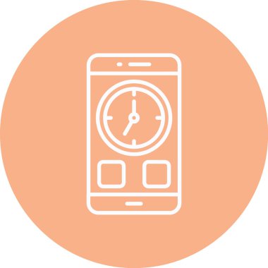 Akıllı telefon. Web simgesi basit illüstrasyon