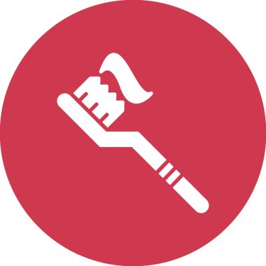 Boya fırçası. Web simgesi vektör illüstrasyonu