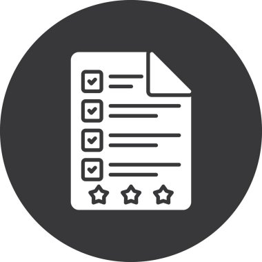 Projeniz ve tasarımınız için kontrol listesi vektör simgesi modern basit vektör çizimi.