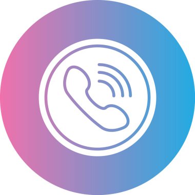 Telefon simgesi vektör illüstrasyonu