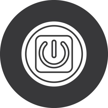 Güç simgesinin vektör illüstrasyonu