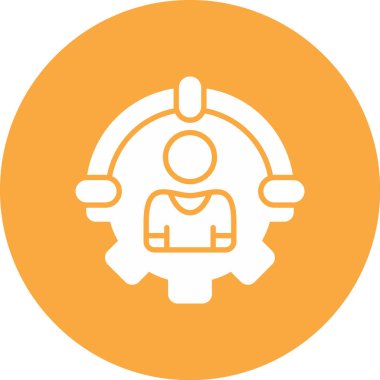 iş adamı simgesi vektör illüstrasyonu