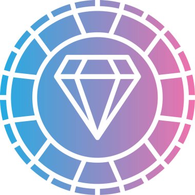 Elmas simgesinin vektör illüstrasyonu