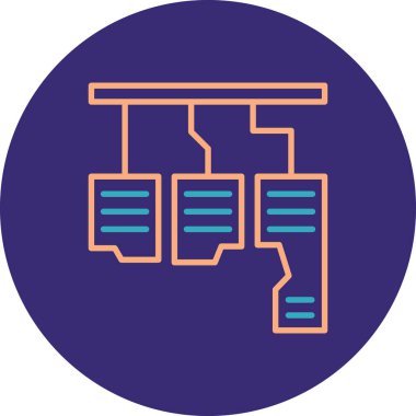 Modern b 'nin vektör illüstrasyonu eksik simgesi