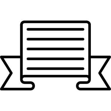 belge simgesi. düzenlenebilir cesur tasarım. vektör illüstrasyonu.